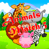 Animals Pairs Match 3 Game