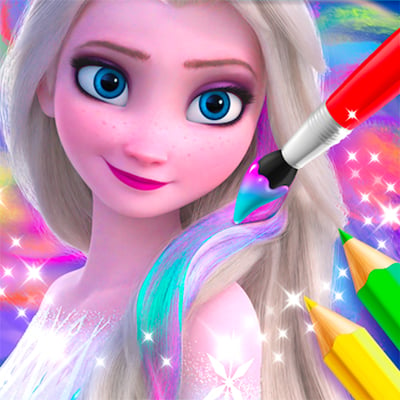 Coloring Book For Elsa Game