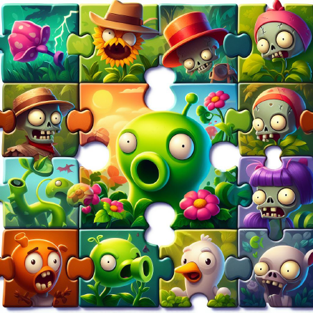 Plants vs Zombies Jigsaw Game