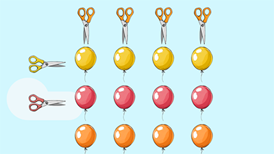 Balloons and Scissors-Komplettlösung