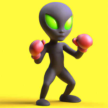 Alien Boxing 3D Game