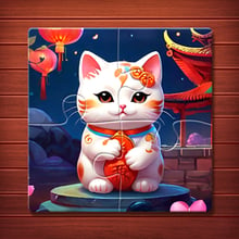 Lucky Cat Jigsaw Puzzles Game