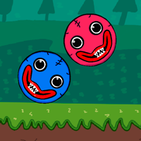 Blue and Red Ball