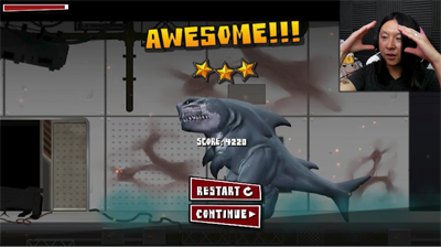 Jouons à Sharkasaurus Rampage