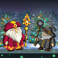Wizard Santa Jump Game