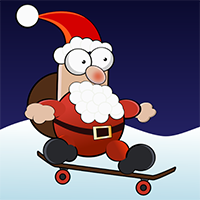 Santa Skater Game