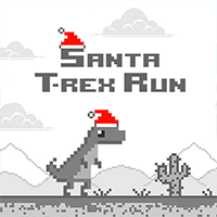 Santa T-Rex Run Game